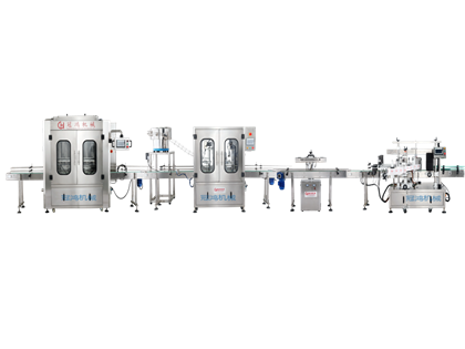 全自动灌装旋盖铝箔封口贴标医药生产线