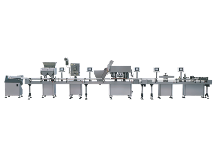 数粒灌装旋盖铝箔封口贴标医药生产线